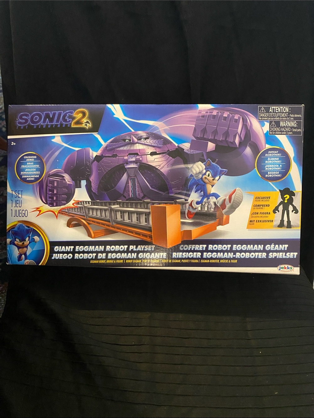 Sonic 2 Giant Eggman Robot Playset - Purple & Orange
